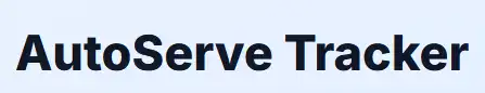 AutoServe Tracker